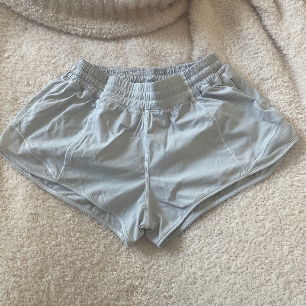 White Lululemon hottie hot shorts